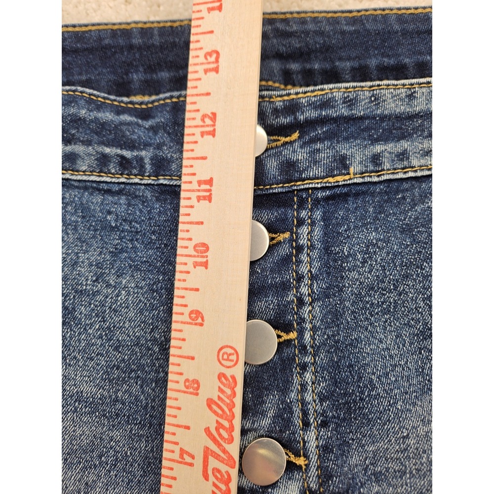 Unbranded Women's Button Fly Distressed Skinny Jeans Plus Size 40x28 - Picture 6 of 9